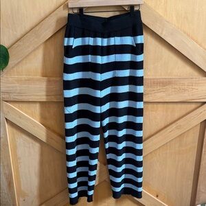 Amazon Black and Blue Striped Joggers